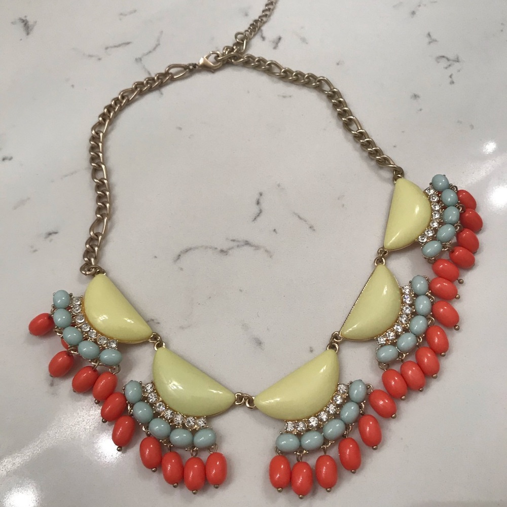 Colorful statement necklace!